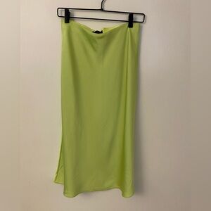 J Crew midi slip skirt